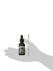 Grave Before Shave beard oil dropper close-up shows easy application and scent.