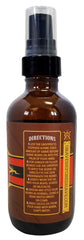 Grave Before Shave beard oil cigar blend bottle pour demonstrates easy application and aroma.