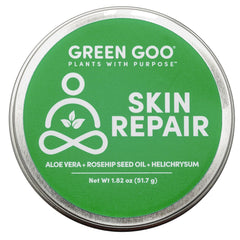 Green Goo salve large tin front view for daily skin protection