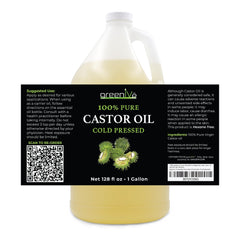 GreenIVe Castor Oil bottle with mascara wand demonstrates lash growth use