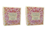 Greenwich Bay dusting powder Rosewater & Jasmine bottle shows a refreshing after-bath scent ritual.