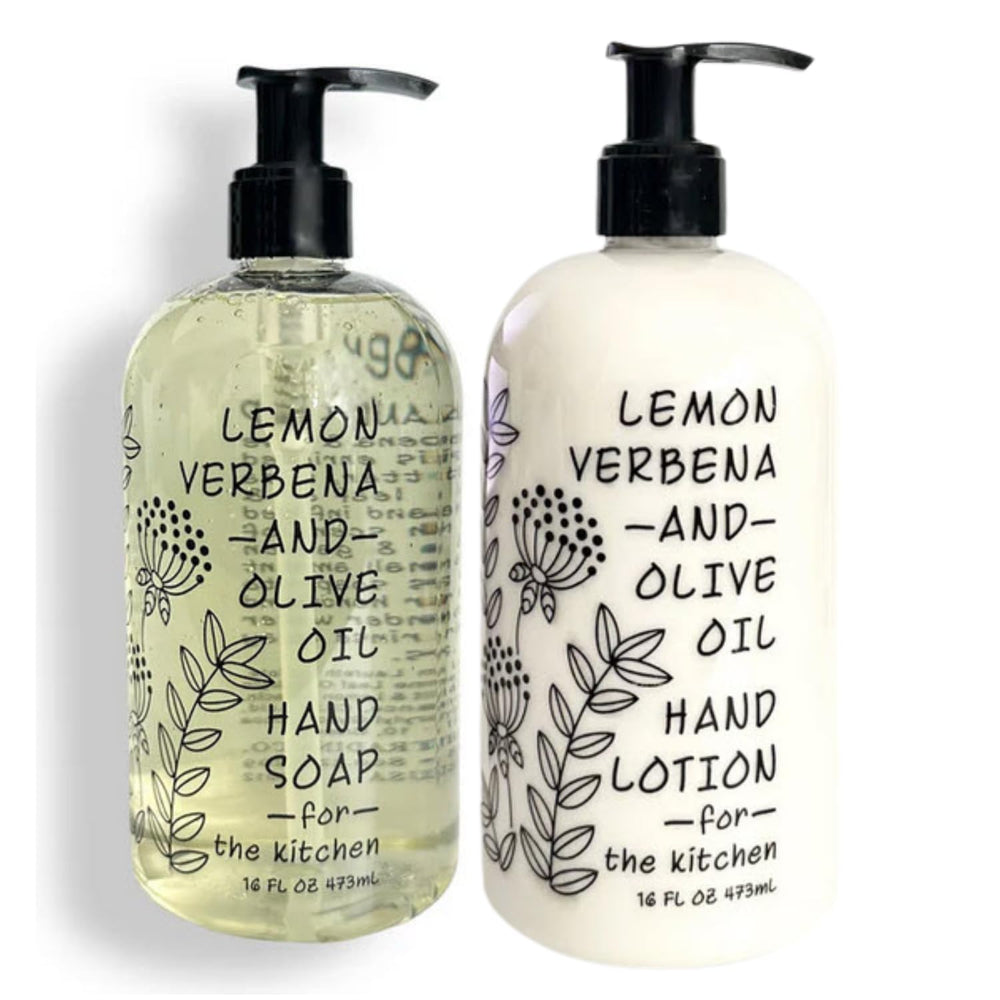 Greenwich Bay Hand Soap Lemon Verbena pour highlighting refreshing citrus fragrance and gentle cleansing.