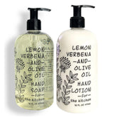 Greenwich Bay Hand Soap Lemon Verbena pour highlighting refreshing citrus fragrance and gentle cleansing.
