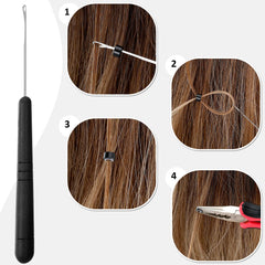 GrennMauler metal hair clips keep sections tidy during styling.