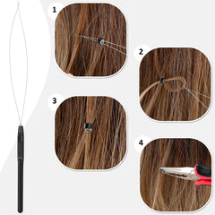 GrennMauler rat-tail comb for neat sectioning during installation.