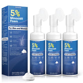 Greoay 5% Minoxidil foam bottle ready for daily scalp care.