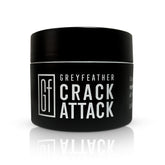 Greyfeather Crack Attack Hand Cream bottle pour provides fast-absorbing hydration for dry hands.