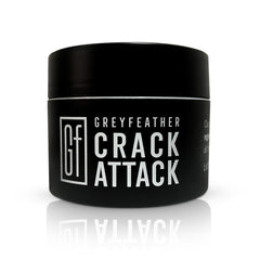 Greyfeather Crack Attack Hand Cream bottle pour provides fast-absorbing hydration for dry hands.