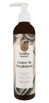 Griffin Remedy Leave-In Conditioner pump bottle for easy daily smoothing and shine