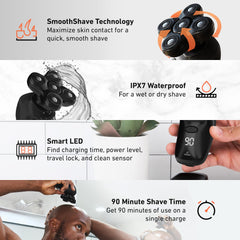 Groomie charging cable illustrated for cordless on the go use