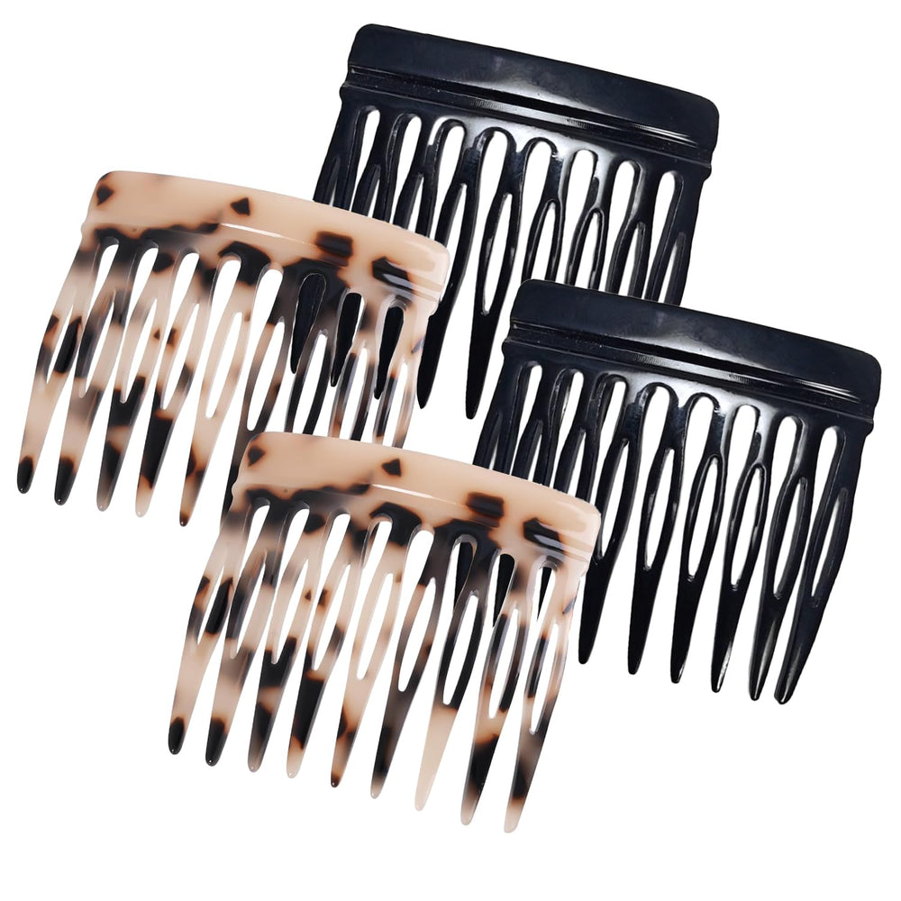 Groqrsn small French comb in black, front view for secure daily styling.