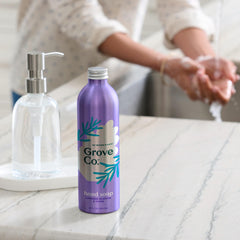 Grove Co lavender-thyme fragrance scent evokes natural aromatics for refreshing hand washing.