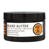 Grow Alpha Beard beard butter tin close-up demonstrates conditioning for softer facial hair.