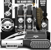 Grow Alpha Beard straightener tool close-up for precise, on-the-go beard styling.