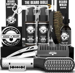 Grow Alpha Beard straightener tool close-up for precise, on-the-go beard styling.