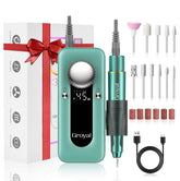 Groyal electric nail drill cordless design highlights portable performance for on-the-go manicures.