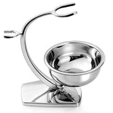 GRUTTI shaving bowl with magnetic base close-up, spill-free organization for a tidy counter.