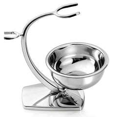 GRUTTI shaving bowl with magnetic base close-up, spill-free organization for a tidy counter.