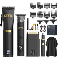 GTS PRO hair clippers front view for precise home fades and trims.