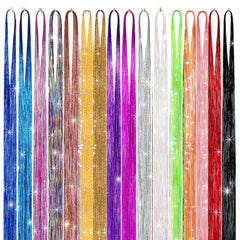 GTTUKK 16-color shiny tinsel options for versatile looks