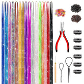 GTTUKK hair tinsel kit 48-inch strands for dramatic length and color