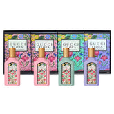 Gucci Flora Gardenia mini splash bottle close-up for everyday fragrance sampling.