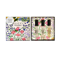 Gucci Flora mini perfume collection box ideal for gifting and travel.