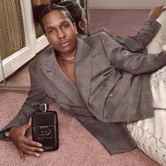 Gucci Guilty for Men spicy aroma close-up with red chilli and cedar for bold statement