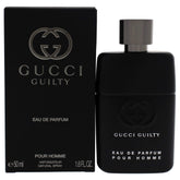 Gucci Guilty Pour Homme bottle front view for bold evening presence