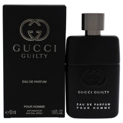 Gucci Guilty Pour Homme bottle front view for bold evening presence
