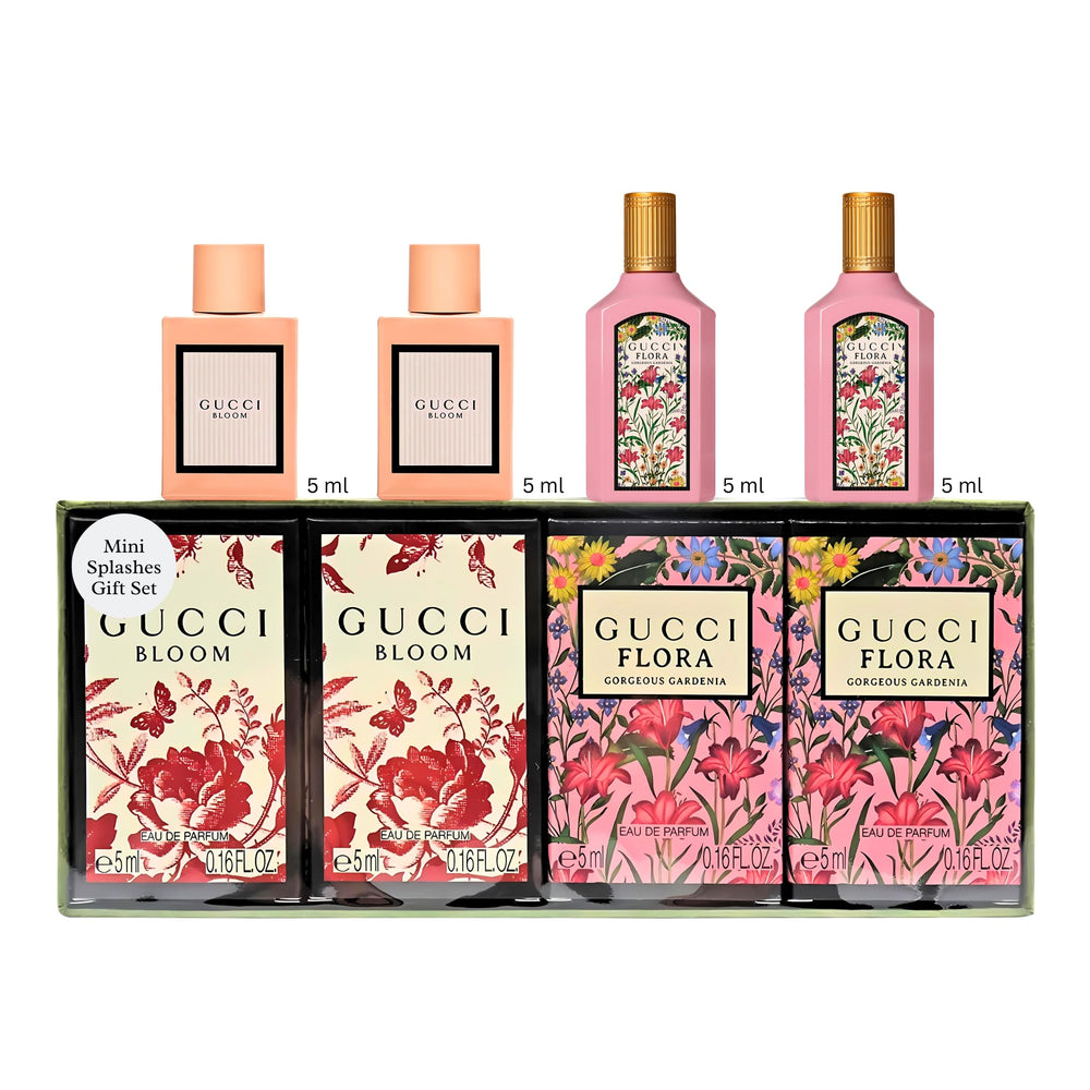Gucci Flora Gorgeous Gardenia mini bottle for travel-friendly sampling.
