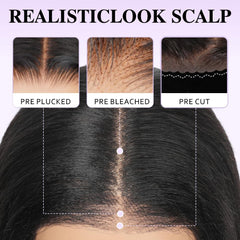 GUDOZO pre-plucked natural hairline adds effortless realism and easy customization.