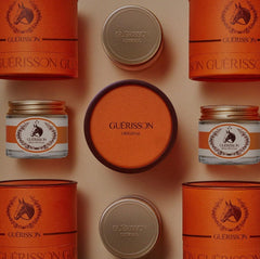 Guerisson 9 Complex Cream texture close-up demonstrates melt-in application.