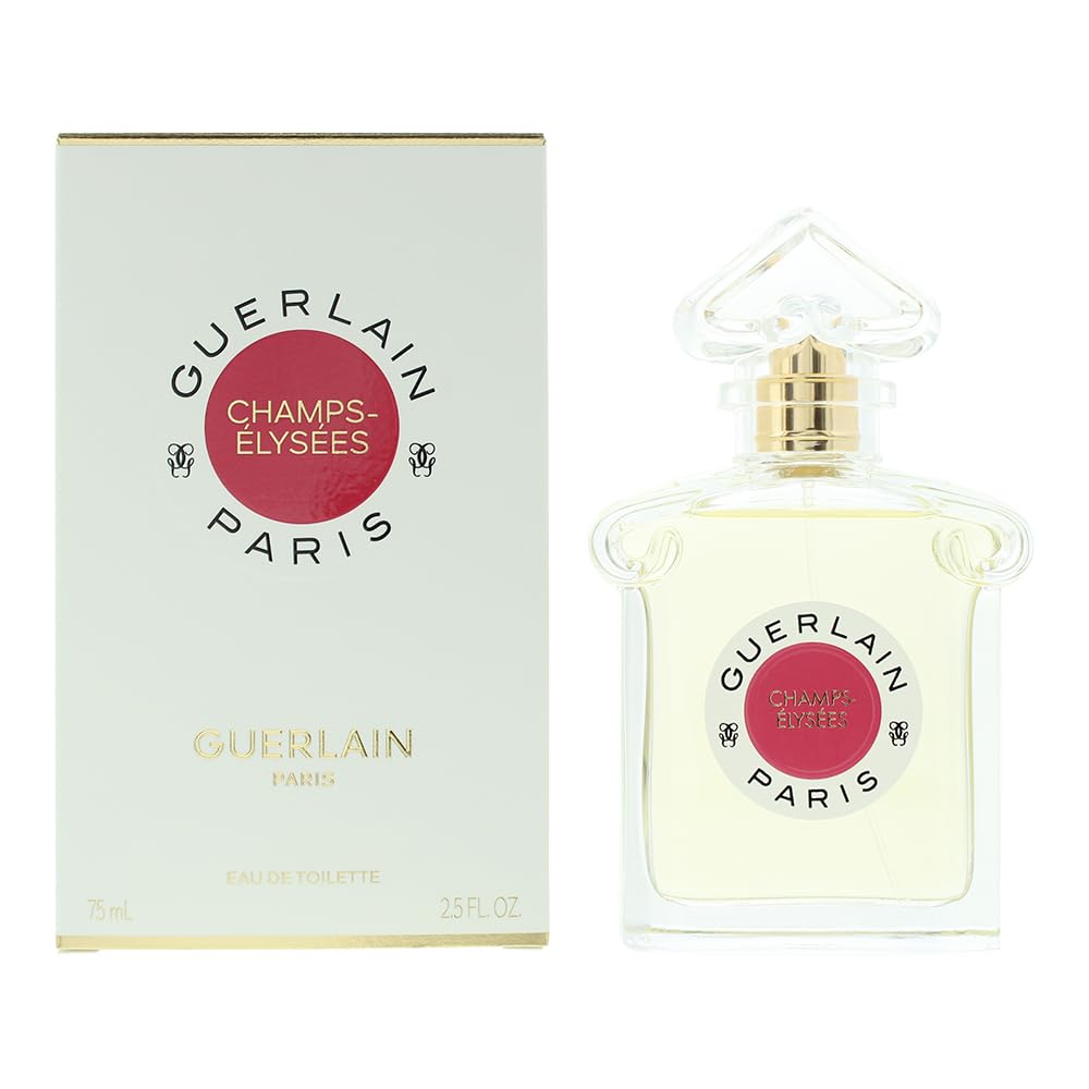 Guerlain Champs Elysees bottle highlights an elegant floral scent for daily daytime wear.