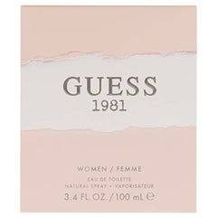 GUESS 1981 bottle side view highlighting elegant silhouette for casual wear