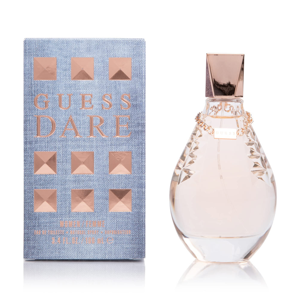 GUESS Dare bottle with sleek glass for everyday fragrance and confident moments.