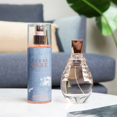 GUESS Dare spray nozzle highlights easy, even spritz for all-day bloom.