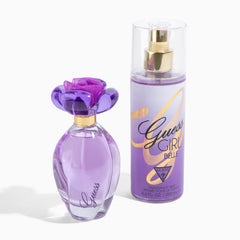 GUESS Girl Belle fragrance mist closeup-rosy-cap highlights luxe detail for collectors.