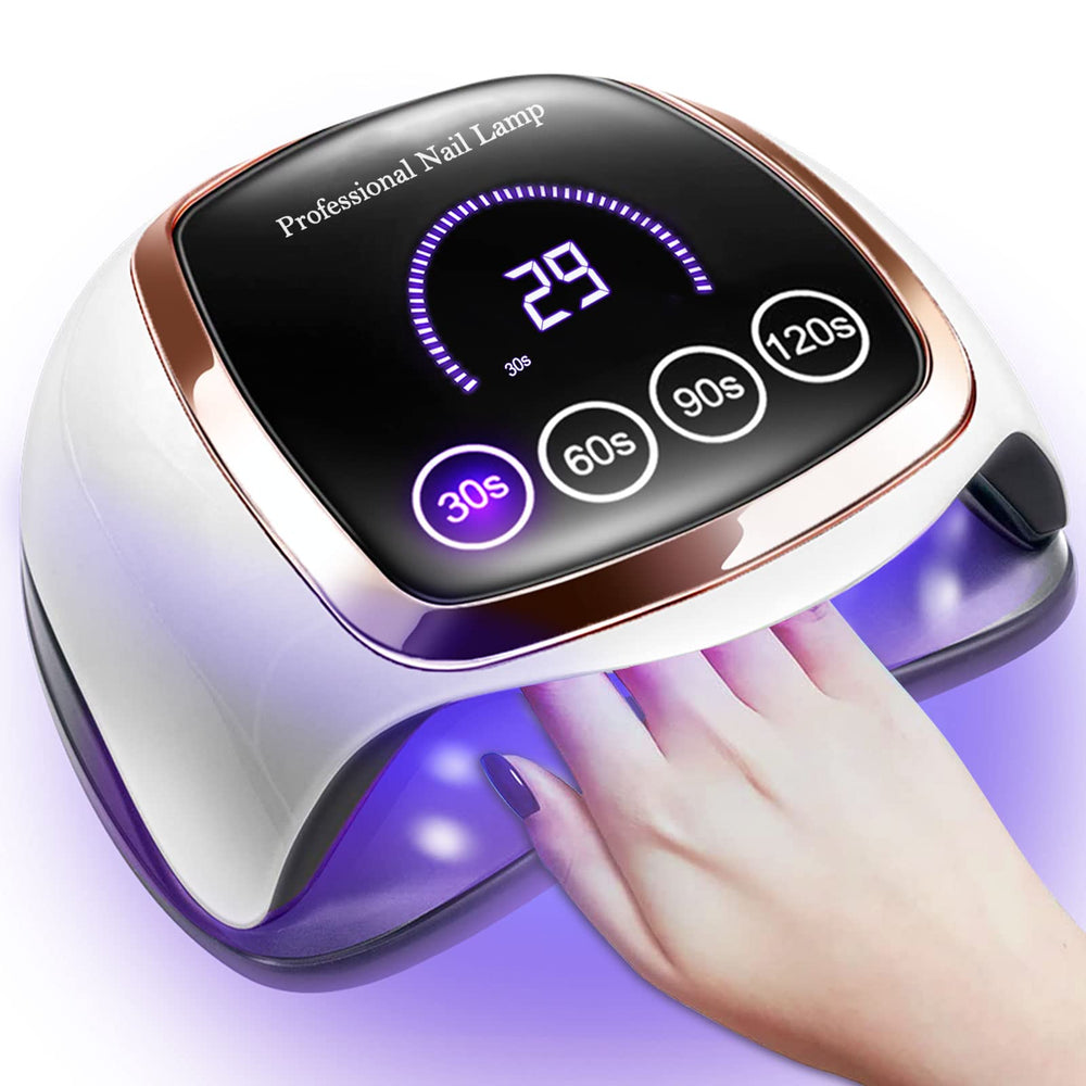Gugusure 180W nail lamp front view showing powerful at-home curing capability