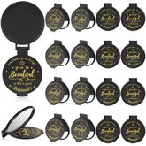 Gulfmew Espejo compacto de bolsillo de 18 piezas, ideal para retoques rápidos en la cartera.