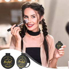 Gulfmew Espejo de tapa metálica suave y duradera para uso diario.