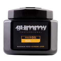 Gummy Professional Plus Hair Gel bottle front showing strong hold for sleek back looks