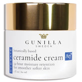Gunilla Of Sweden Ceramide Cream A17 jar close-up—rich hydration for dry skin.