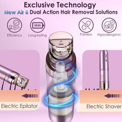 Gurelax epilator with LED light in action for precise hair removal