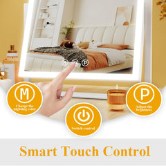 Gvnkvn lighted makeup mirror color modes provide day, cool, and warm tones for any look