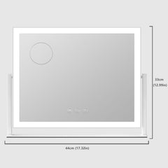 Gvnkvn Lighted Makeup Mirror plug-and-play setup for effortless use.