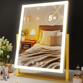 Gvnkvn makeup vanity mirror with lights 17.2-inch provides bright, even illumination for flawless makeup.
