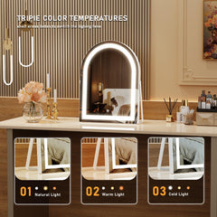 Gvnkvn vanity-mirror-3-light-modes demonstrates cold natural warm options for different tasks.