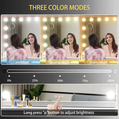 Gvnkvn vanity mirror wall-mount option for flexible placement.