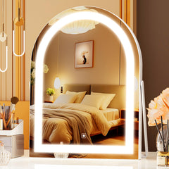 Gvnkvn vanity mirror with lights front view provides bright LED illumination for precise makeup.